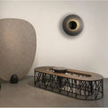Round Iron Living Room Wall Lamp