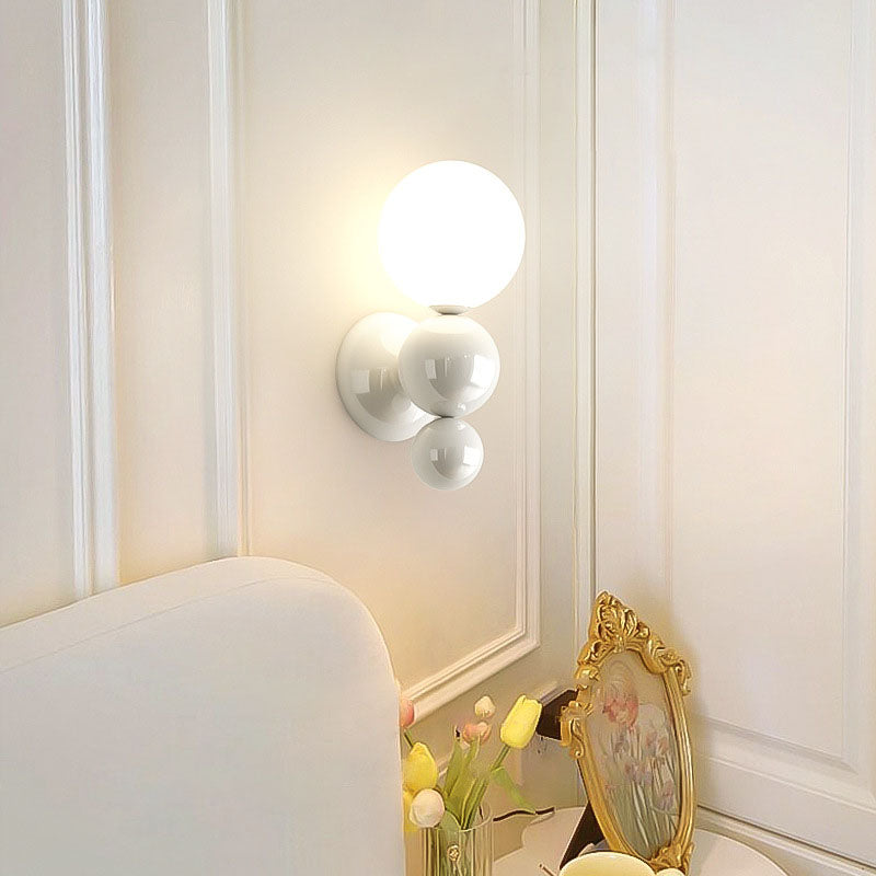 Cream Style Pearl Shape Wall Lamp
