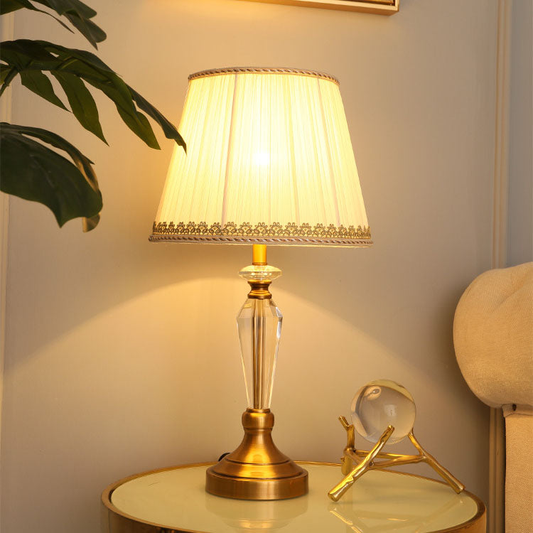 Crystal Cloth Table Lamp