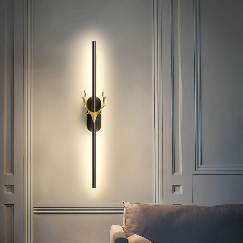 Aluminum Long Strip Antler Wall Lamp