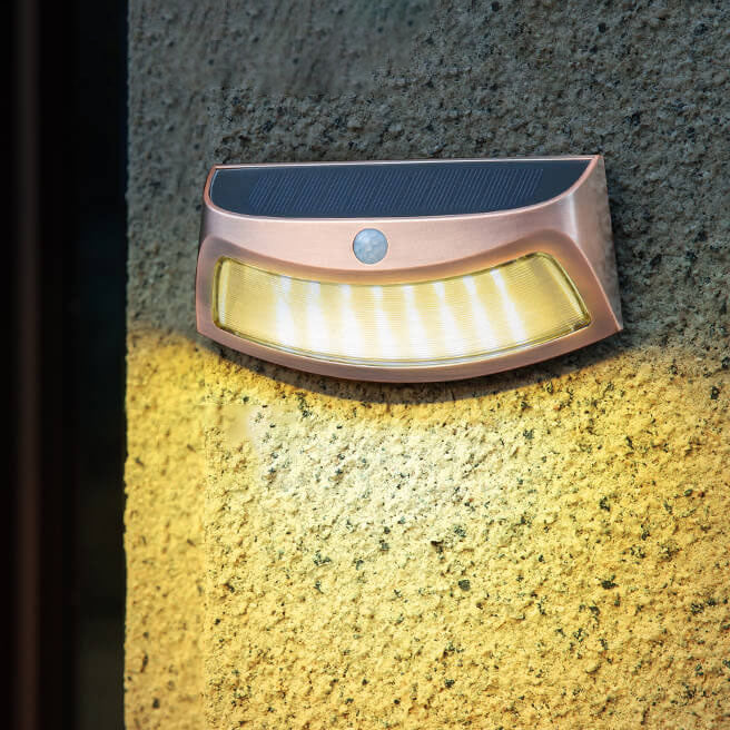 Copper Plastic Square Garden Outdoor Light