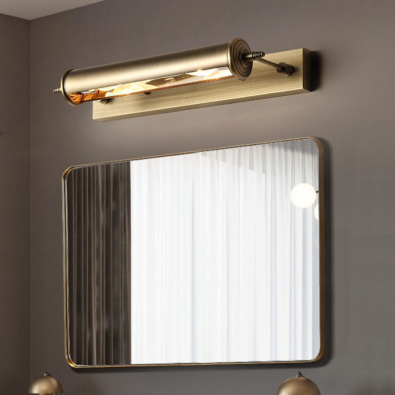 Bronze Iron Column Bar Wall Lamp