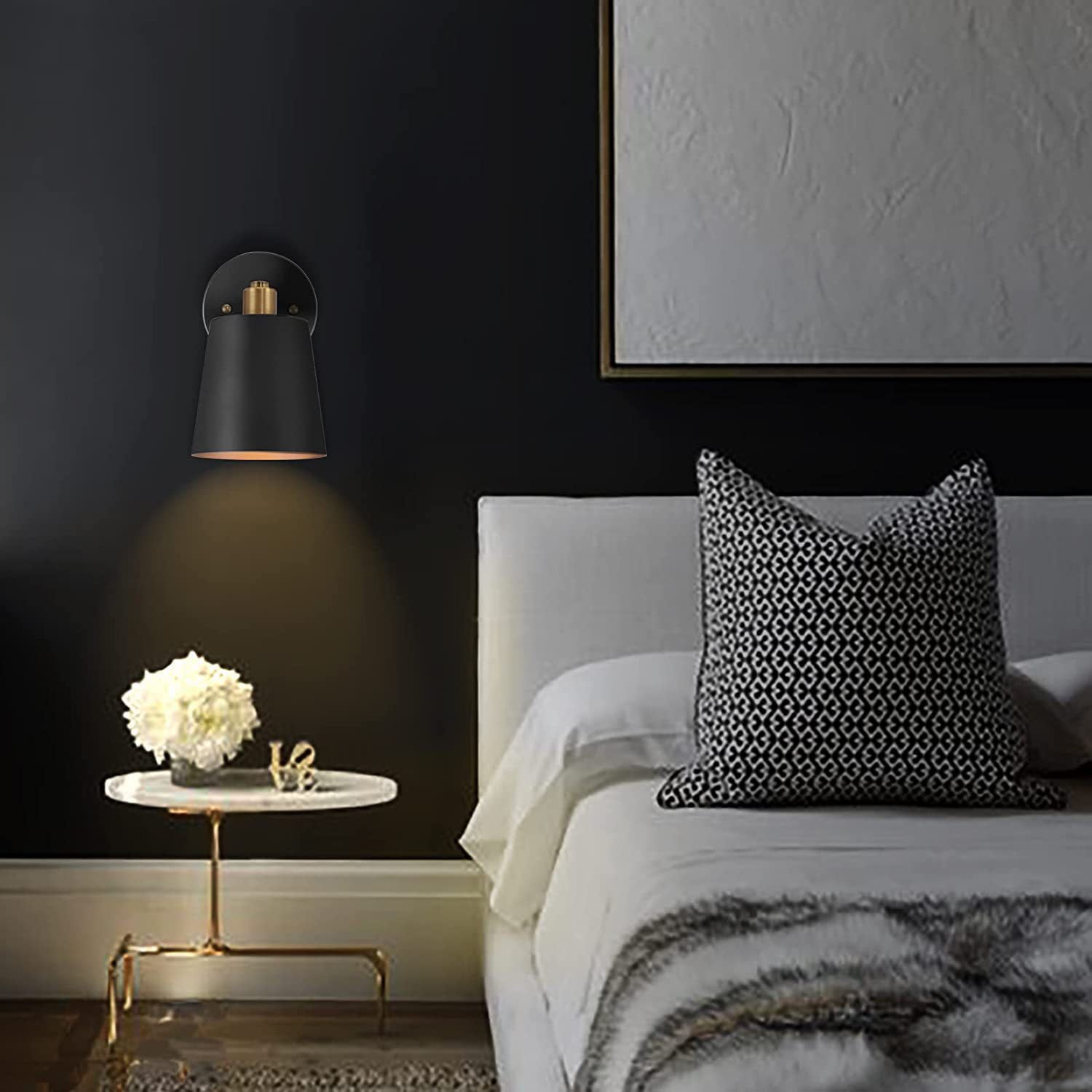 Cylinder Iron Bedroom Wall Lamp