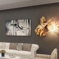 Guitar Player Resin Crystal Wall Lamp