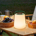 Leather PE Cylinder Striped Outdoor Light
