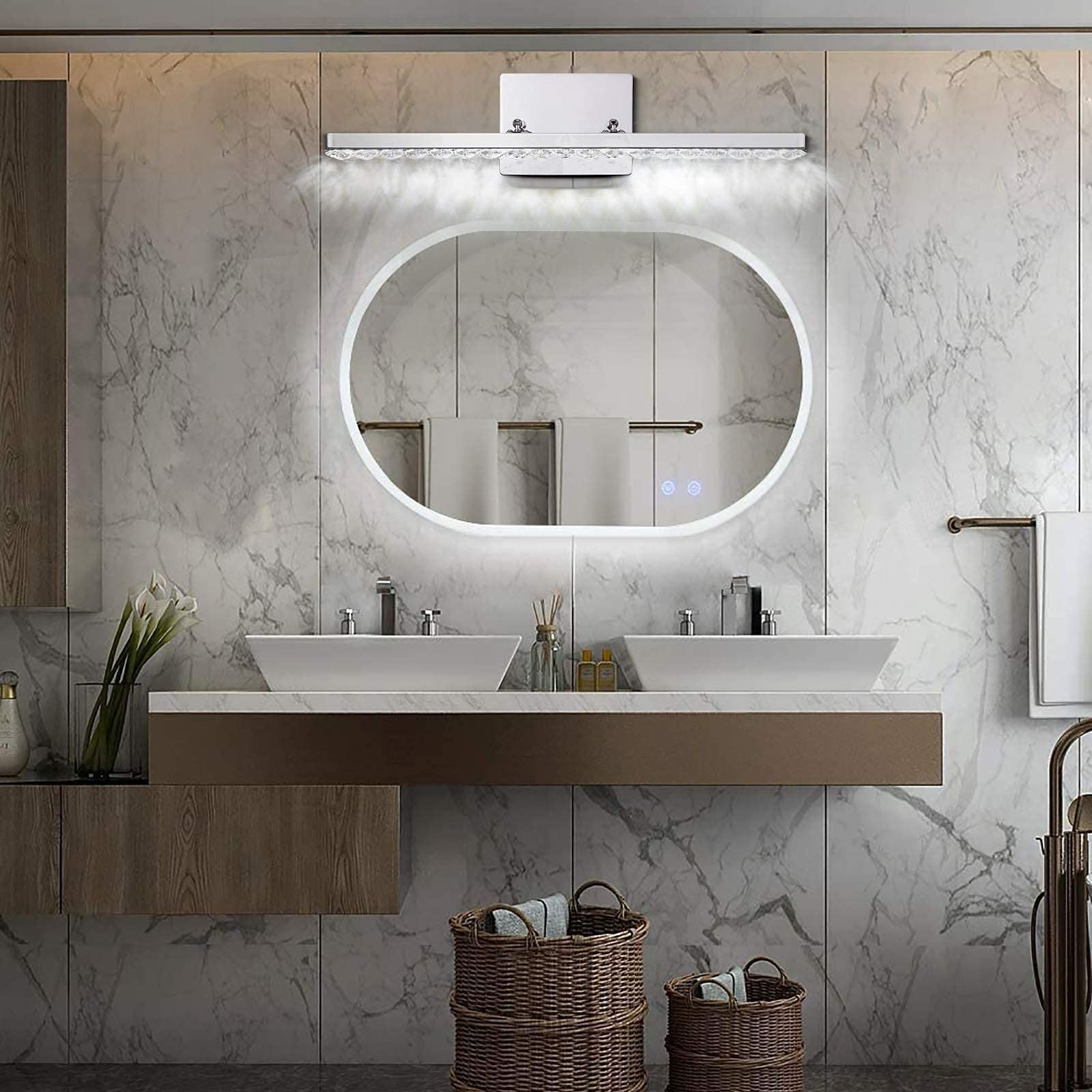 Strip Rectangular Rotatable Stainless Wall Lamp