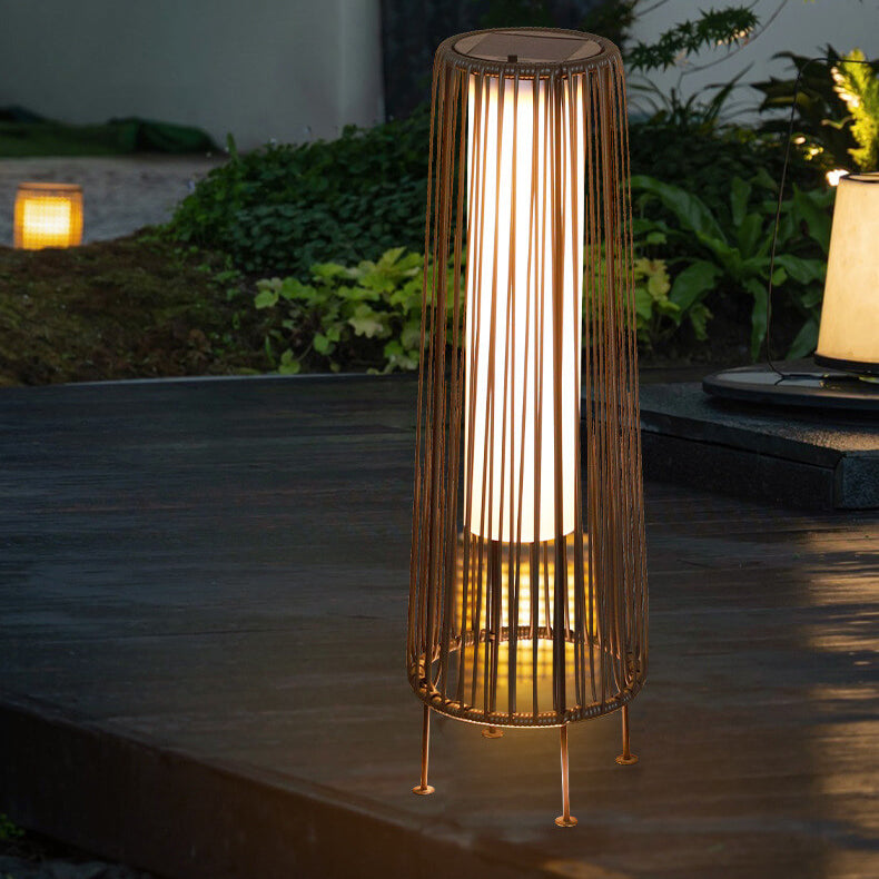 Round Vertical Pull Strip Outdoor Light