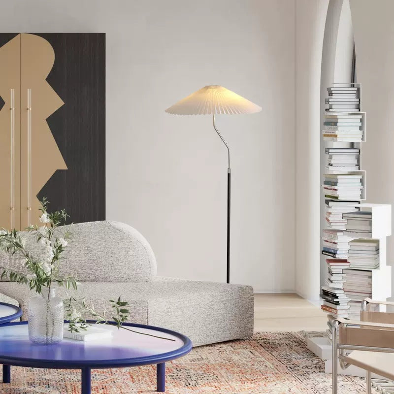 Pleated Hardware Floor Lamp