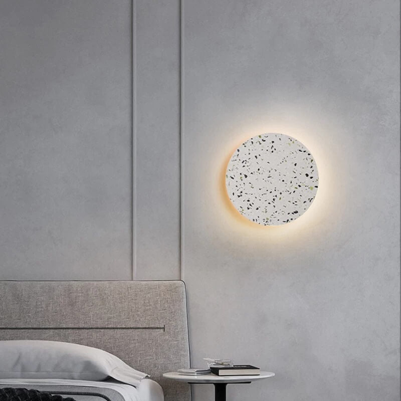 Round Textured Marble Wall Lamp