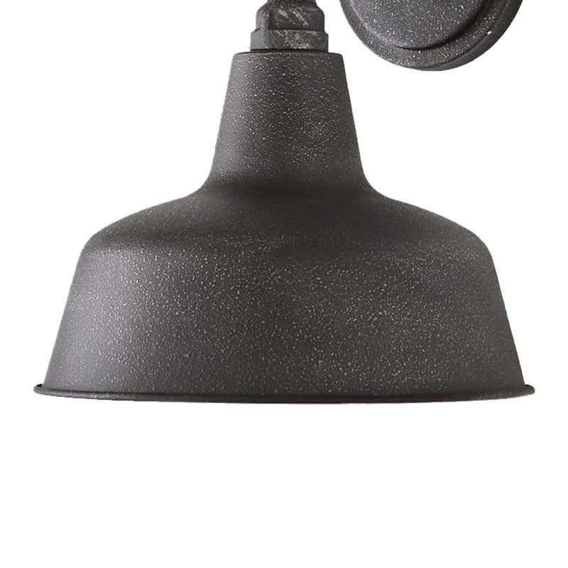 Frosted Texture Iron Patio Outdoor Light