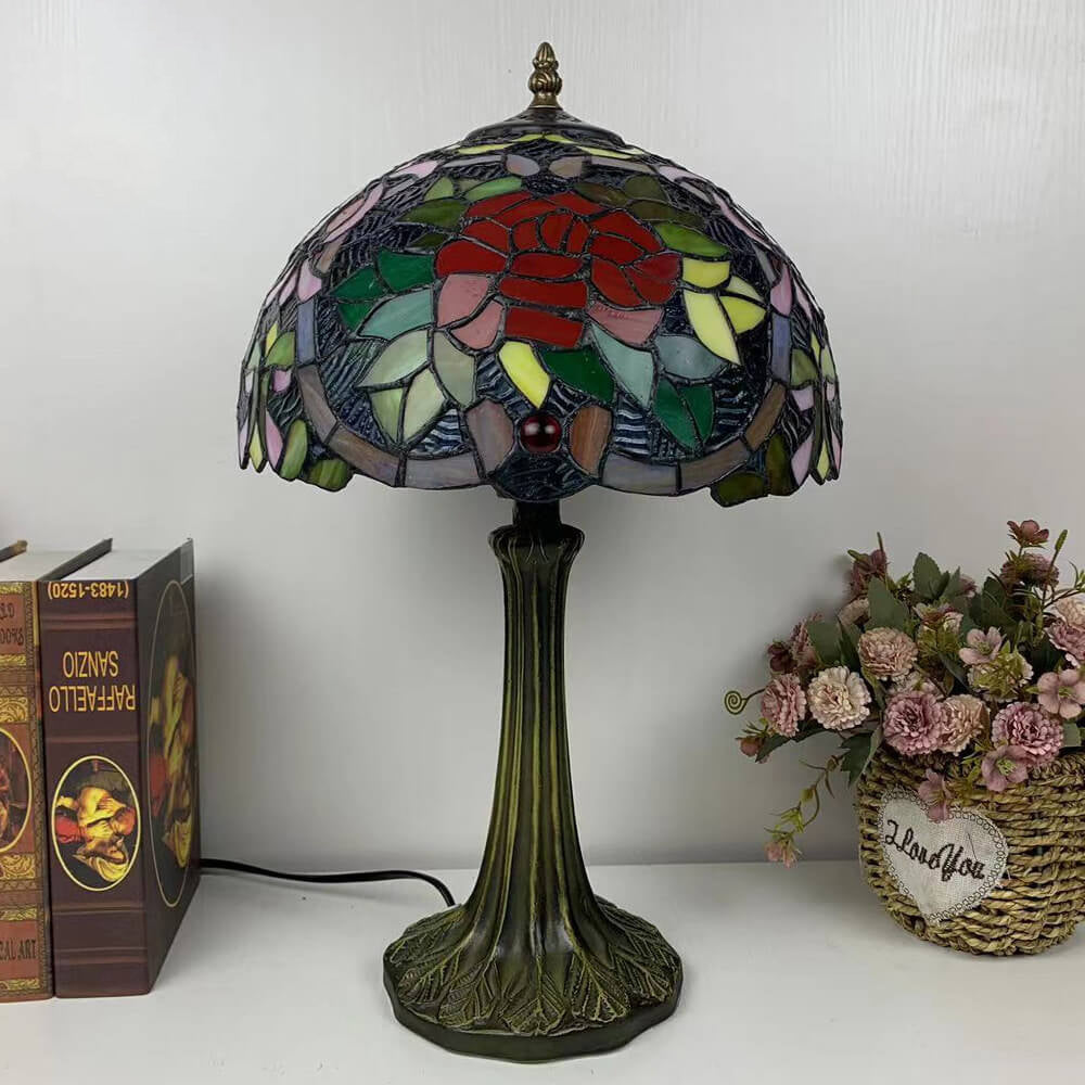 Half Round Rose Hardware Table Lamp