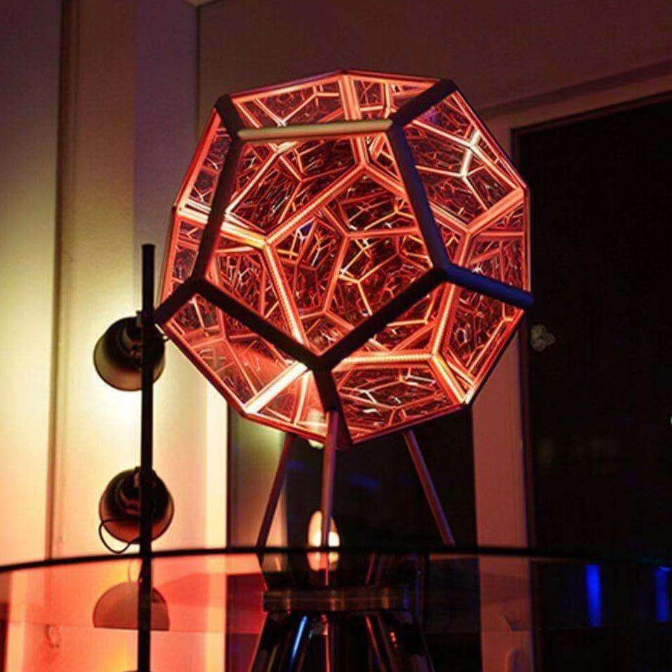Infinity Dodecahedron Night Table Lamp