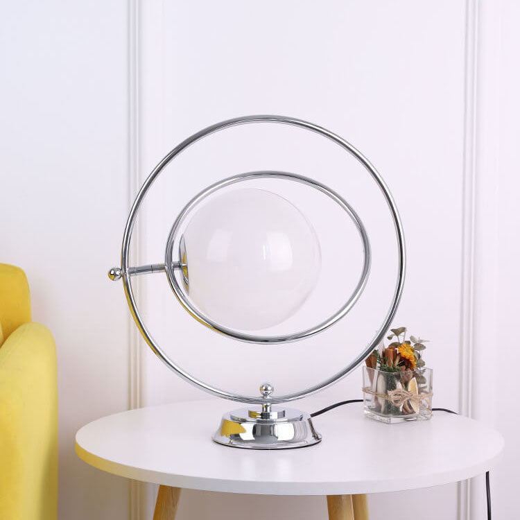 Planet Glass Iron Table Lamp