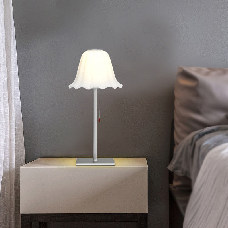 Pleated Aluminum Table Lamp