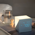 Rubik's Cube Clock Night Table Lamp