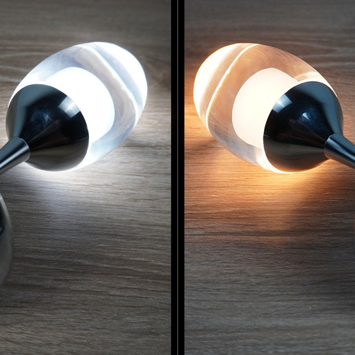Wine Glass Chrome Night Table Lamp