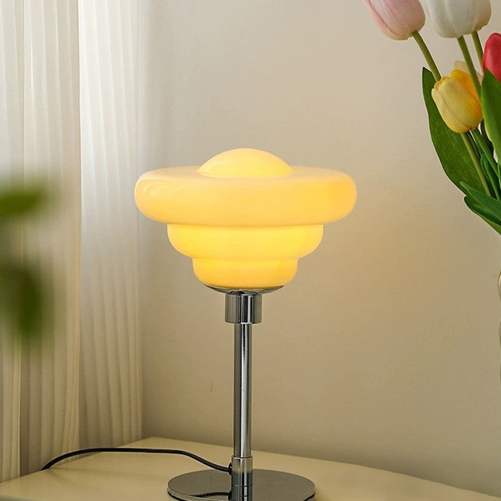 Candy Color Round Glass Table Lamp