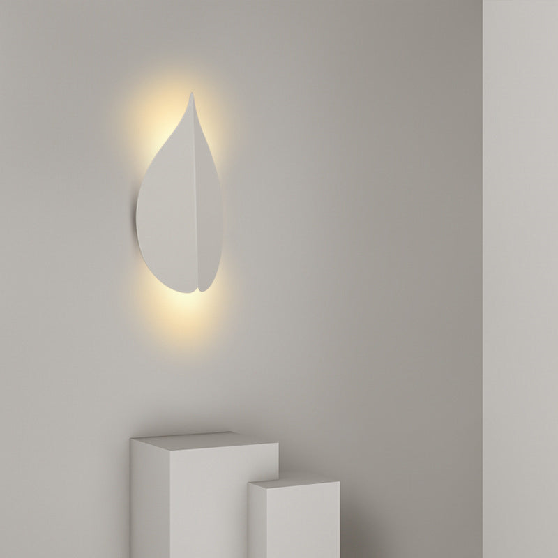Aluminum Leaf Design Bedroom Wall Lamp