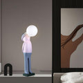 Human Sculpture Fiberglass Resin Floor Lamp