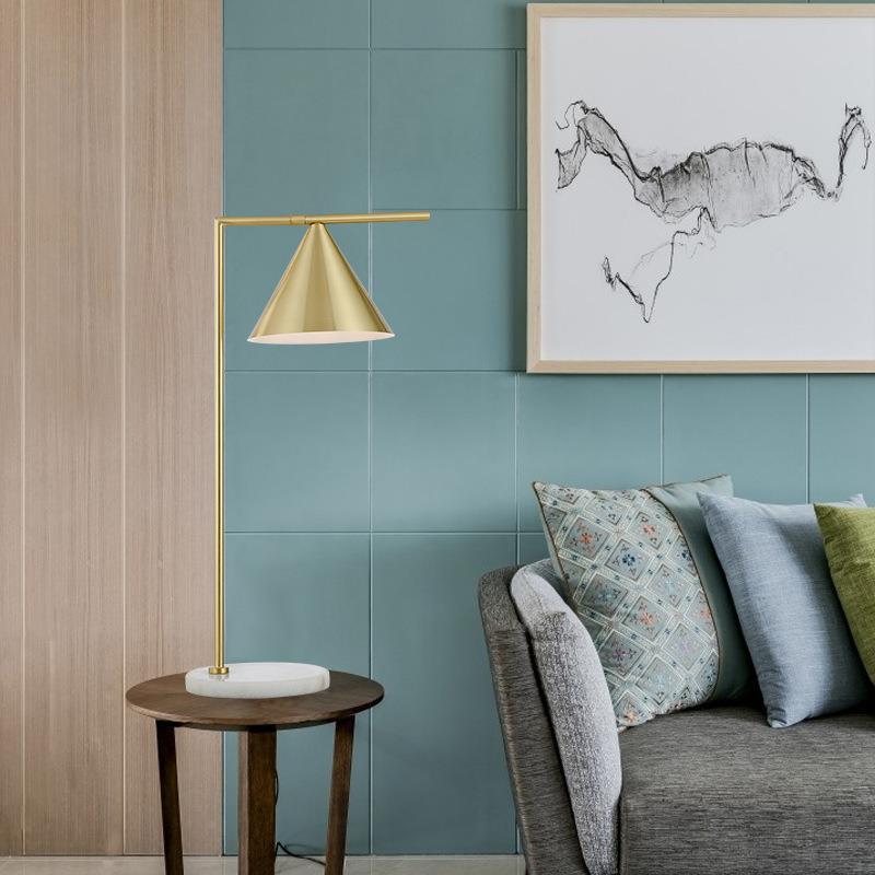 Long Cone Hardware Bedroom Table Lamp