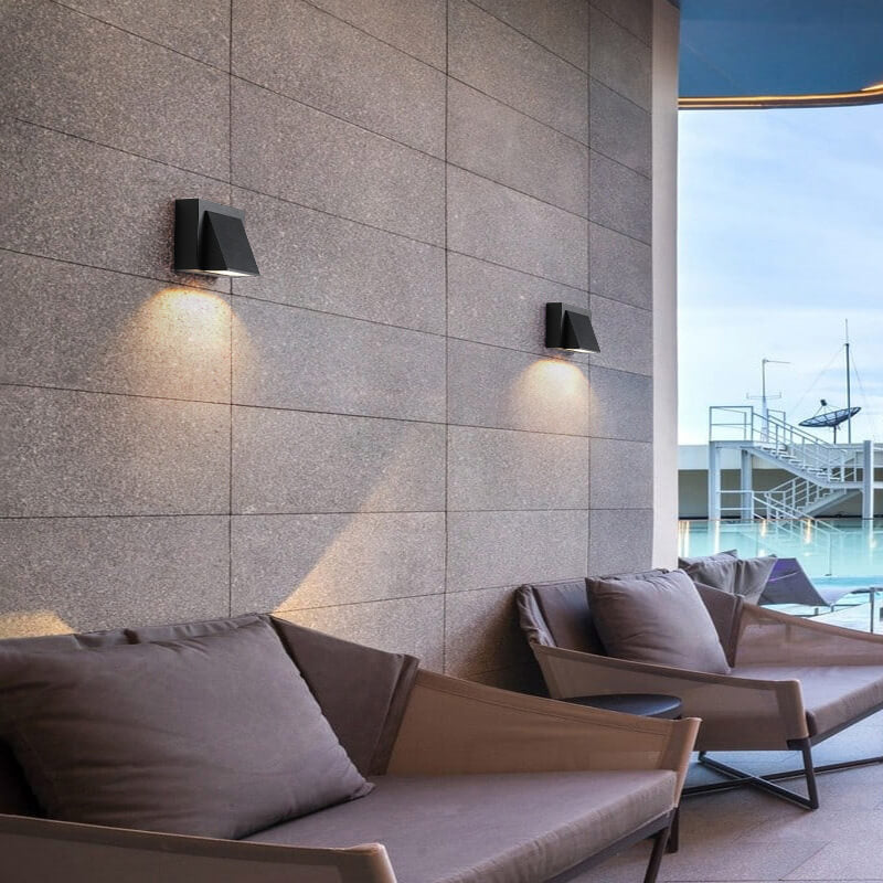 Geometric Square Outdoor Light