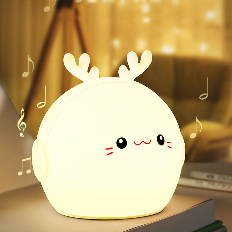 Cartoon Deer Rabbit Silicone Table Lamp