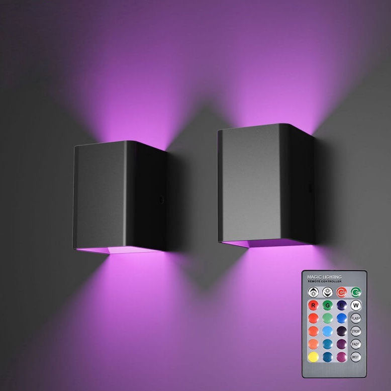 Square Aluminum RGB Wall Lamp