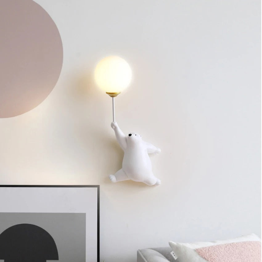 Bear Iron Glass Wall Lamp