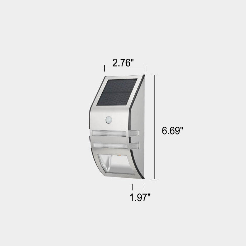 Trapezoid Stainless Steel Sensor Outdoor Light