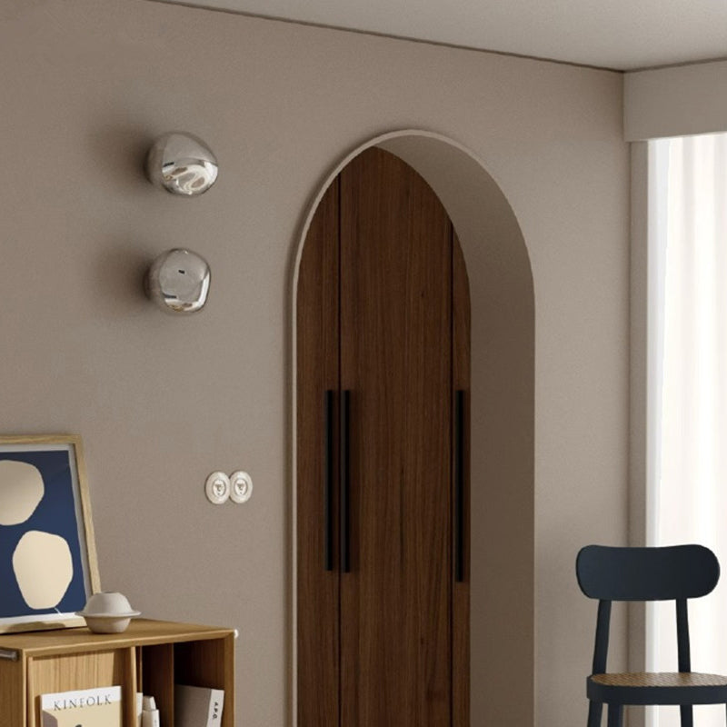 Irregular Spherical Electroplated Glass Wall Lamp