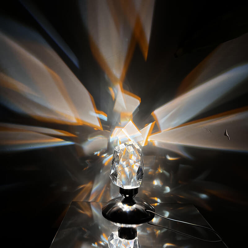 Diamond Crystal Ambient Night Table Lamp