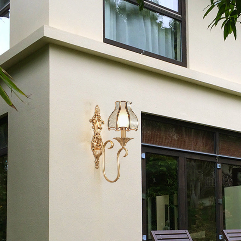 Copper Glass Wall Lamp