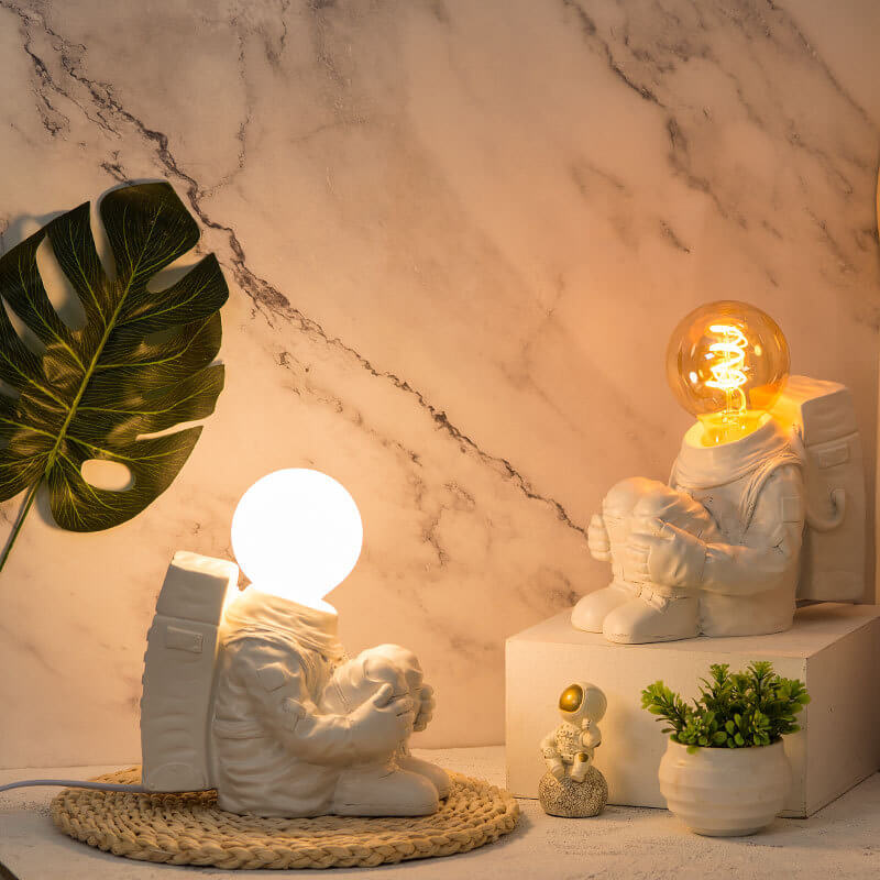 Astronaut Resin Glass Bedroom Table Lamp