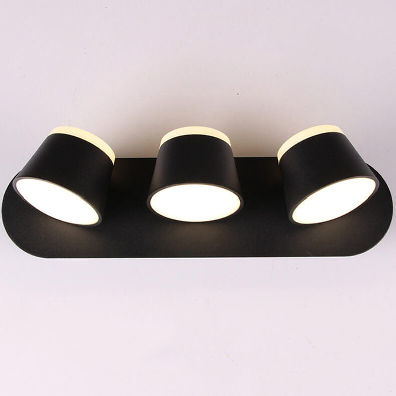 Rotatable Cylinder 1/2/3 2-Light Wall Lamp