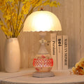 Flower Umbrella Glass Ceramic Table Lamp
