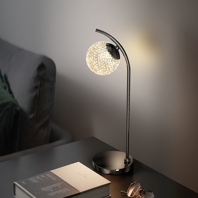 Round Ball Aluminum Iron Table Lamp