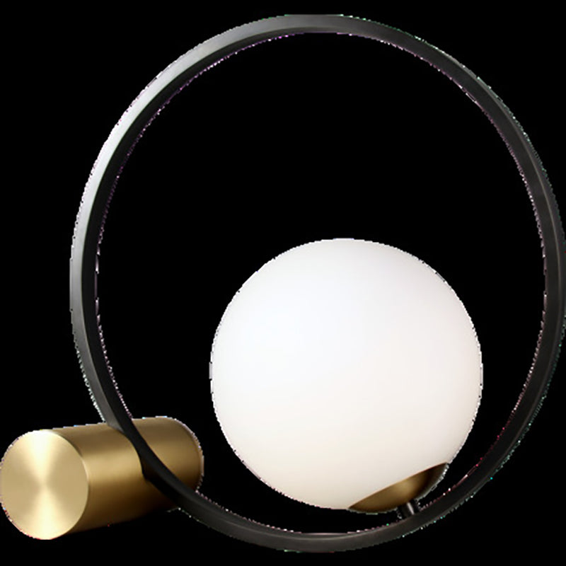 Circle Orb Copper Glass Table Lamp