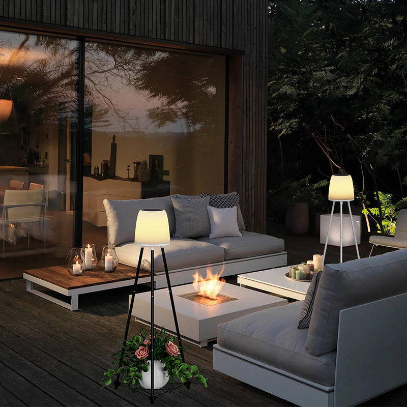 Tripod Round Iron ABS Floor Lamp