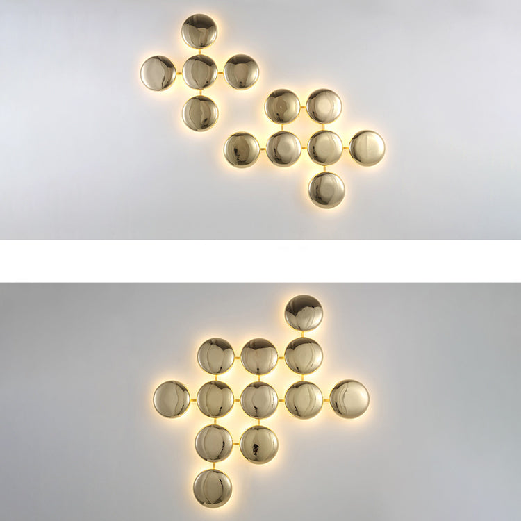 Titanium Round Circle 10/14/24 14-Light Wall Lamp