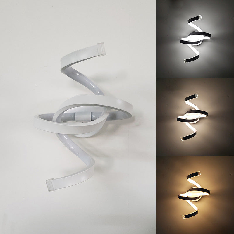 Bar Wave Aluminium Acrylic Wall Lamp