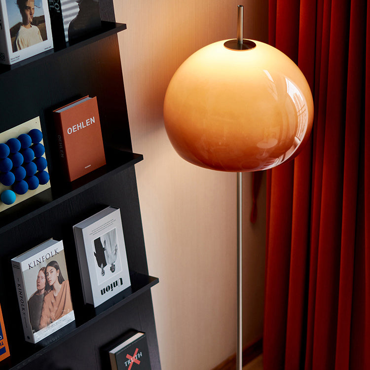 Contemporary Retro Mushroom Hardware 2-Light Floor Lamp
