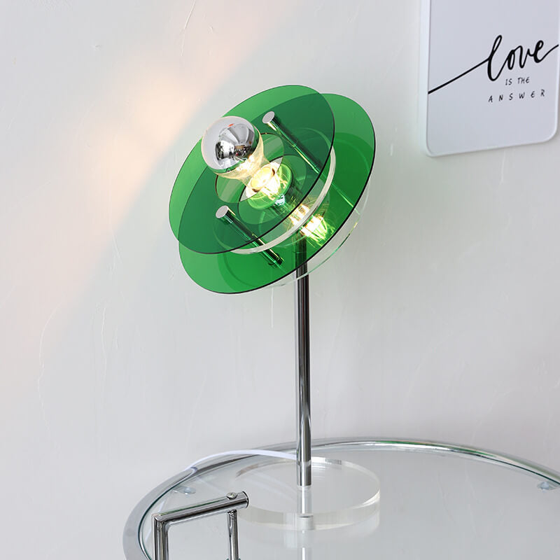 Acrylic Space Saucer Design Table Lamp