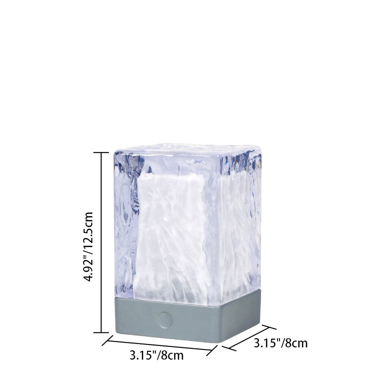 Resin Square Bedroom Table Lamp