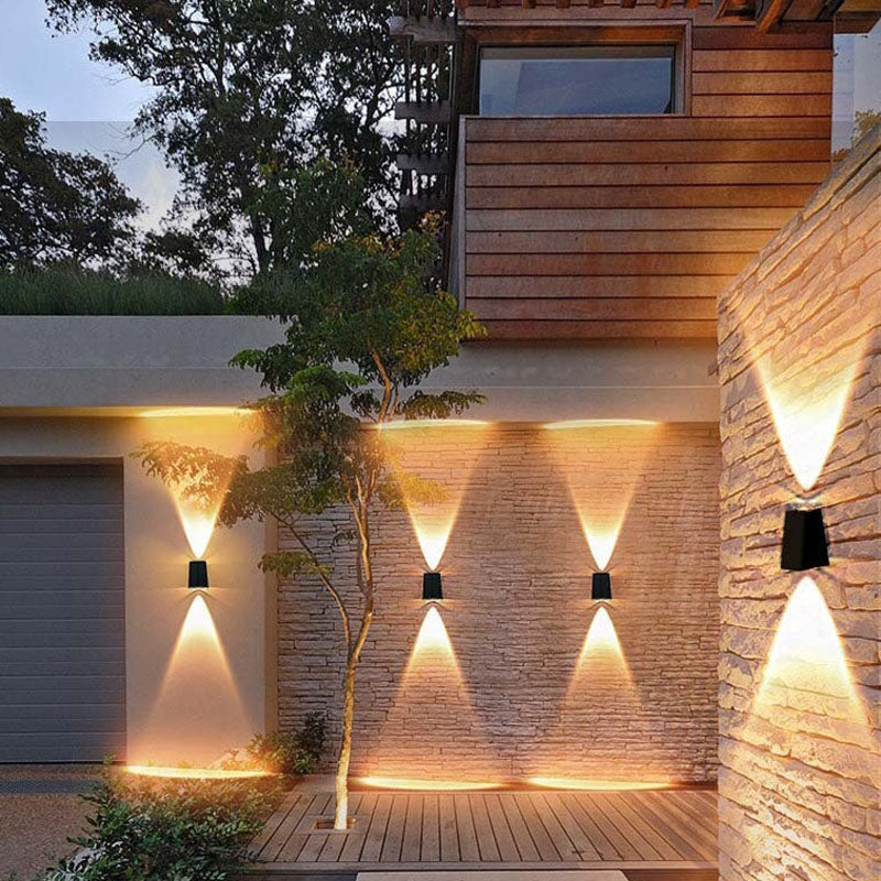Trapezoidal ABS PMMA Patio Outdoor Light