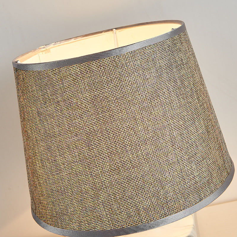 Cylinder Vase Ceramic Fabric Table Lamp