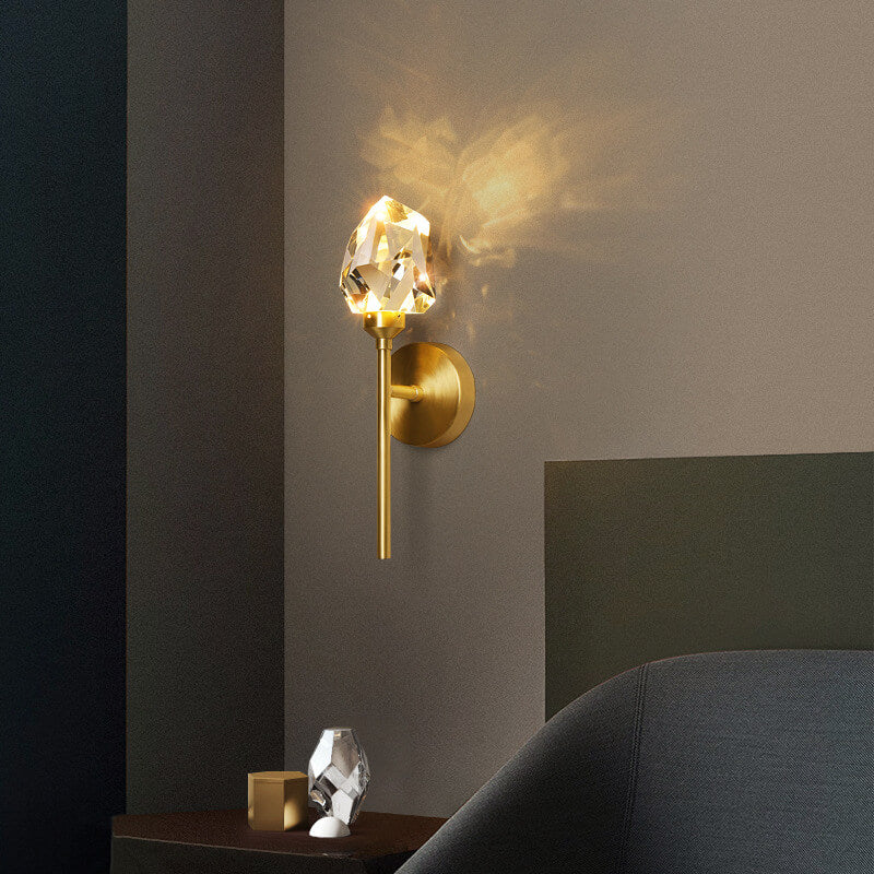 Full Copper Crystal Scepter Wall Lamp