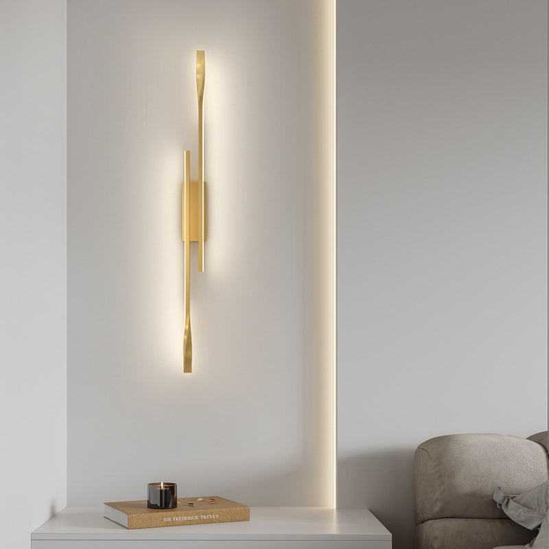 Aluminum Straight Line Silicone Wall Lamp