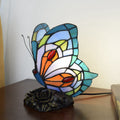 Butterfly Stained Glass Iron Table Lamp