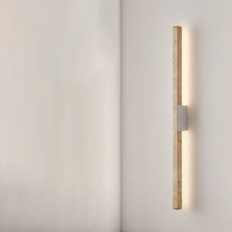 Yellow Travertine Long Strip Wall Lamp