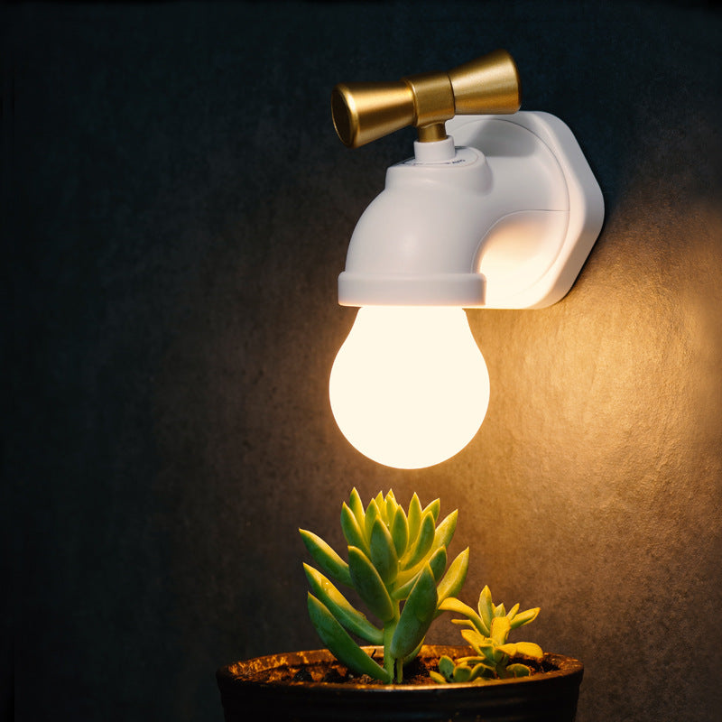 Faucet ABS PC Night Wall Lamp